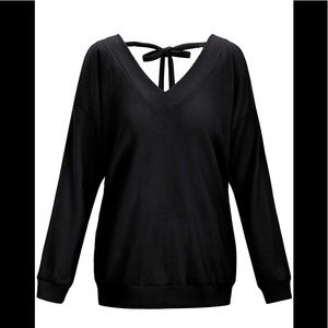 Black oversized sweater